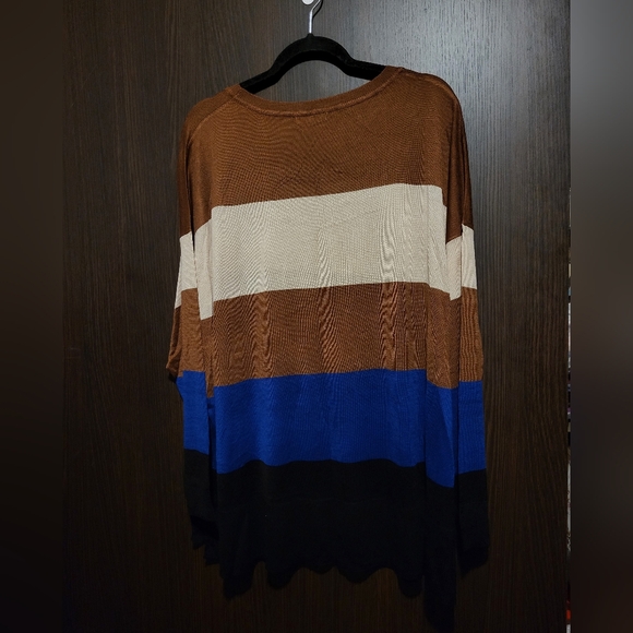 Dex Four Colour Stripped Size: 3X Long Sleeve top - Picture 7 of 7